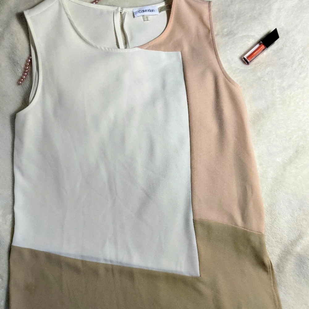 Calvin Klein Contemporary Nude Medium Tunic Top